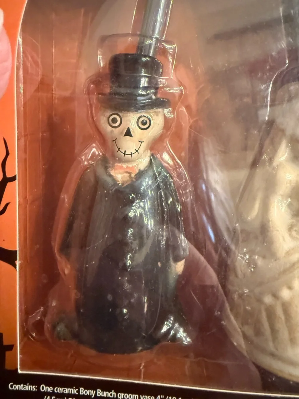 NIB Vintage Boney Bunch Yankee Candle Halloween Diffuser bride groom